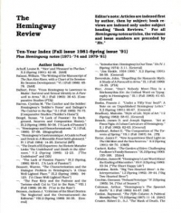 THR_10year_Index_Summer_1991 